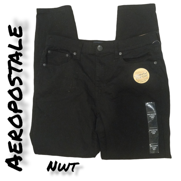 Aeropostale Denim - Aeropostale Black High Waisted Jegging